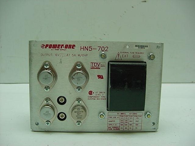 Power one HN5-702 power supply 6VDC 5 amp