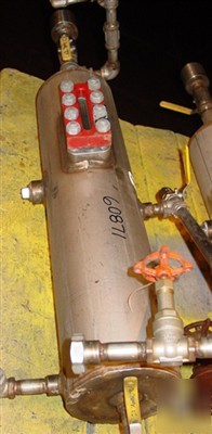 Used: condex shell and tube heat exchanger, model SSCP6