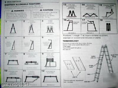Ultimate ladder 8 in one 18 positions with scaffold
