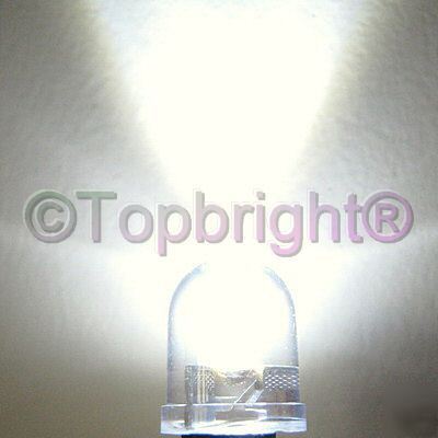 1000PC 0.5W 10MM 40Â° 5-chips white led 100MA 280,000MCD