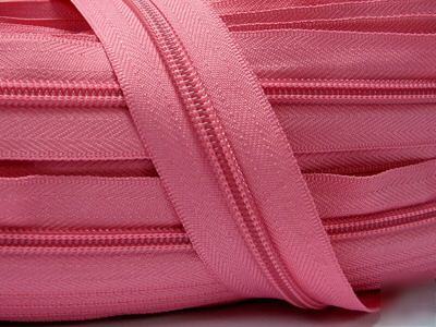 #5 nylon coil continuous zipper chain 20YD (815) pink