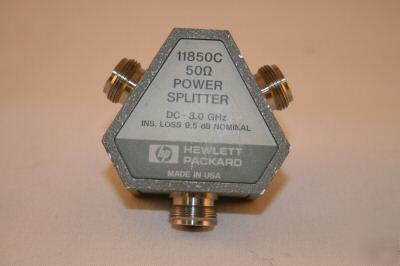 Hp 11850C, 50 ohm 3 way power splitter dc - 3.0 ghz