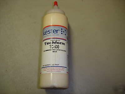 Kester techform tc-530 solder mask 1/2 pint epired date