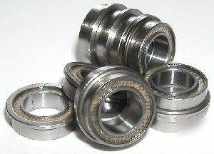 10 flanged steel/metal 6X10X3 teflon ball bearings vxb