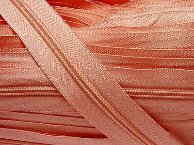 #5 nylon coil zipper chain 100YD (812) light pink