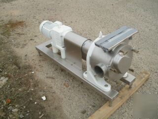 Pump, positive, sine, mr-150, s/st, 3 hp, unused,