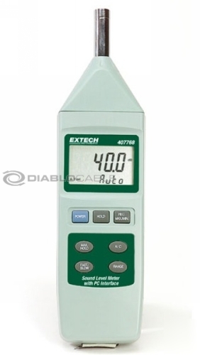 Extech 407768 sound level meter w/ cable software case