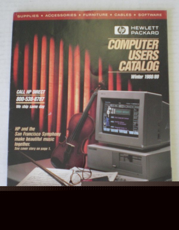 Hp hewlett packard computer catalog Â©1988/89