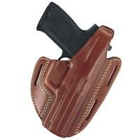 Pancake holster 3 slot brown leather g & g 803-G17