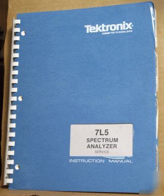 Tek tektronix 7L5 original full service manual