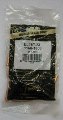 Tweco EL16T-23 1160-1600 contact tip (25-pack)