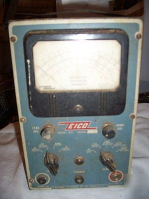 Vintage eico 221 ac/dc electronic voltmeter ohmmeter