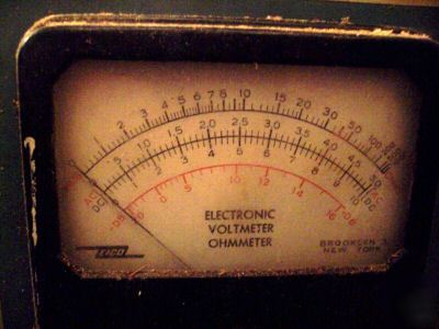 Vintage eico 221 ac/dc electronic voltmeter ohmmeter