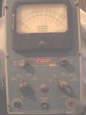 Vintage eico 221 ac/dc electronic voltmeter ohmmeter