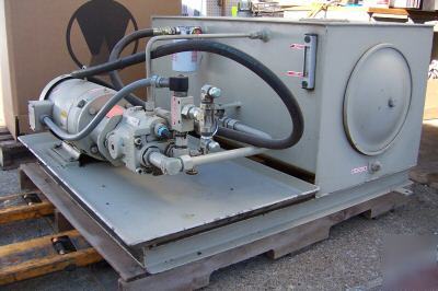 Fac A4050A hydraulic pump unit 10HP 1500PSI 55 gallon