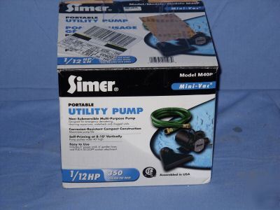 New simer portable utility pump *brand * 