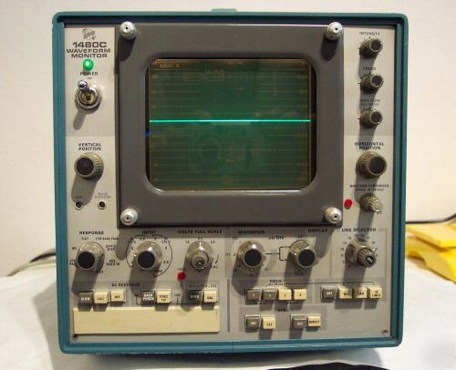 Tektronix 1480C waveform monitor with option 2