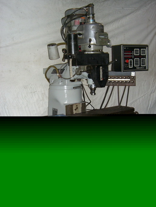 Bridgeport w/ 3-axis trak cnc retrofit vari-speed head