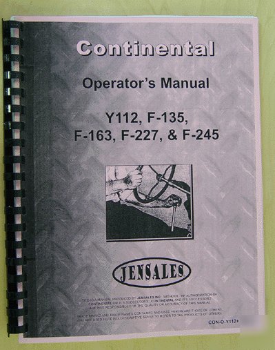 Continental eng Y112 operator manual (con-o-Y112+ lhd) 