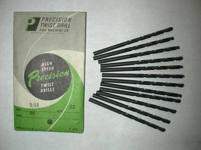 Drill bits high speed precision twist (9/64