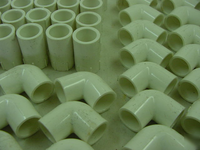 Lot pvc sch 40 connectors elbows female misc