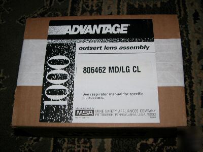 Msa advantage 1000 full face respirator gas mask lens