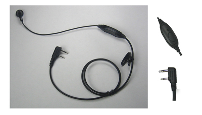 Ear bud microphone for kenwood BWS201-K1
