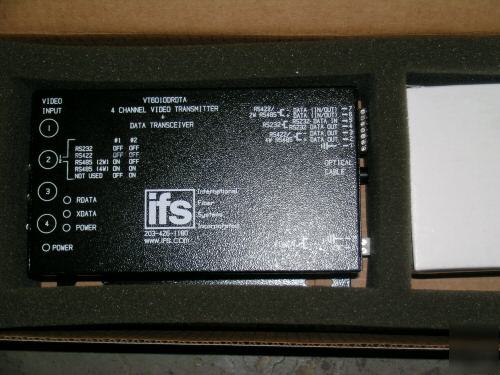 Ifs VT6010-drdt/a mm 4 channel fm video transmitter dat