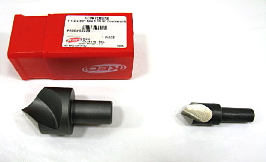 New 2 keo hss single flute countersinks 1-1/2