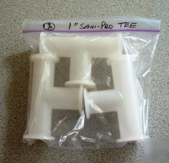 Sani-tech/sps 1 in sanipro tees - bag of 3 - used