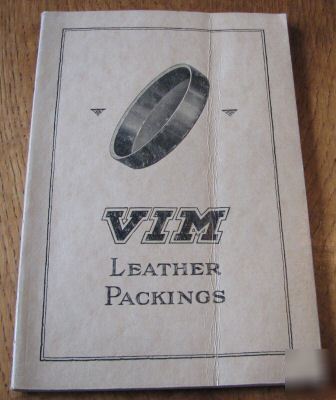 Vim leather packings e.f. houghton hydraulic machinery