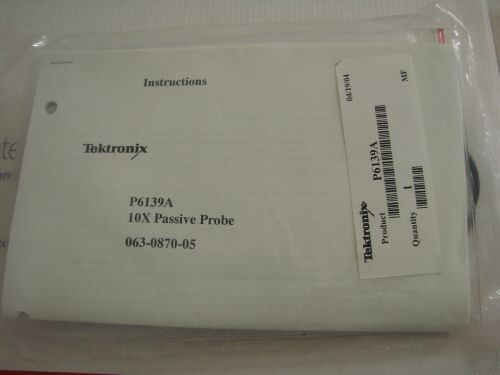 New tektronix P6139A 500 mhz 10X oscilloscope probe - 