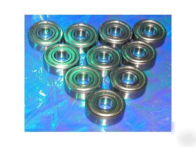 10 sealed half inch ball bearings R8 zz 1/2