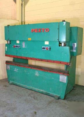 55 ton x 8' pexto/lvd hydraulic press brake 8