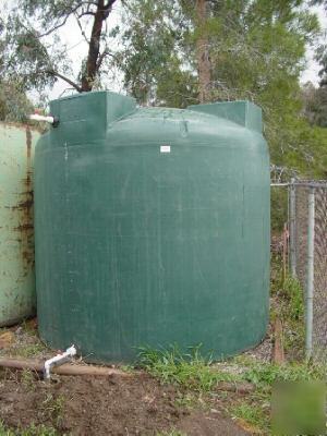 Chem-tainer water storage tank 2200+gal plastic