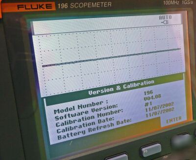 Fluke 196 scopemeter oscilliscope 100MHZ 196B excellent