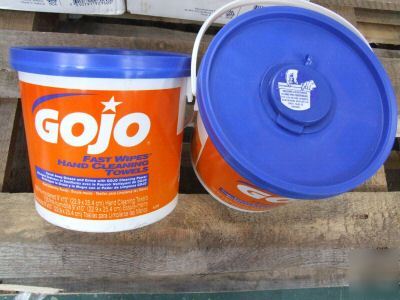 Gojo - fast wipes - hand cleaning towels - big tub