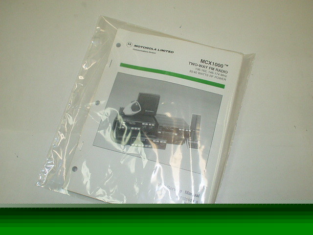 New motorola mcx-1000 service manual 68P02902A56 ver. c 