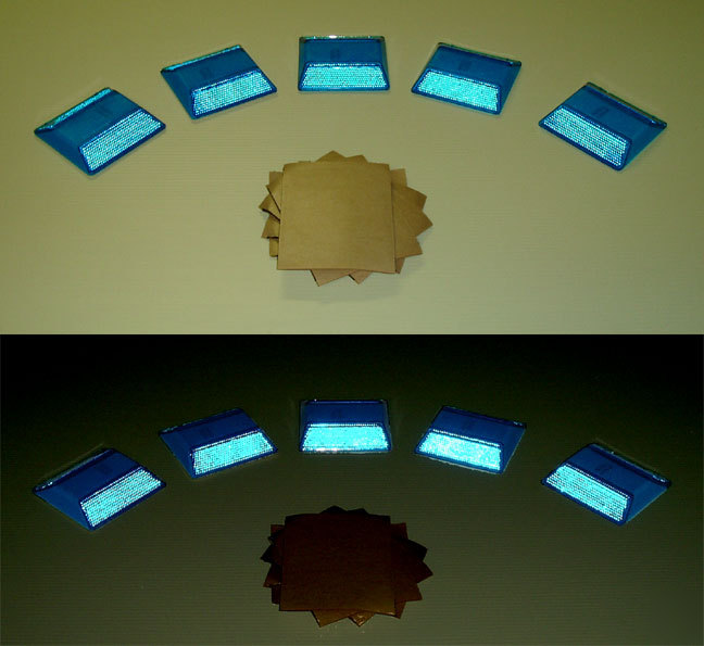 Stimsonite reflective 10 blue road markers reflectors 