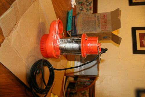 Sump pump 1/2 hp 58 gpm 2