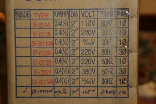 Sump pump 1/2 hp 58 gpm 2