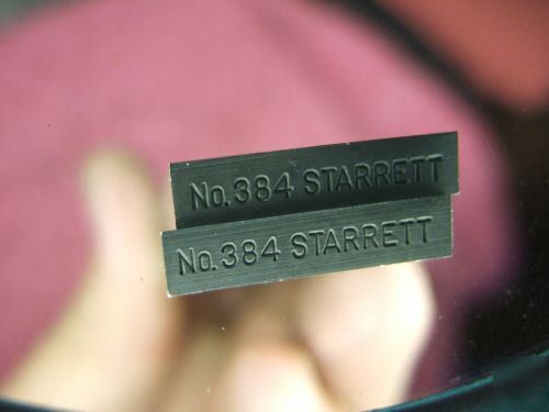Starrett 384 parallel set precision ground clean wow 