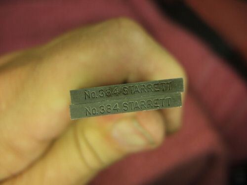 Starrett 384 parallel set precision ground clean wow 
