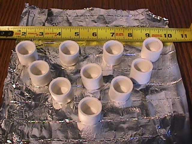 Ceramic crucibles - crucible - small - lot of 10 each