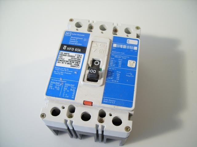 Cutler-hammer HFD3100L 100 amp circuit breaker