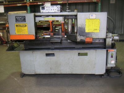 1996 hem inc. H90A-b/f auto horizontal band saw 12 3/4