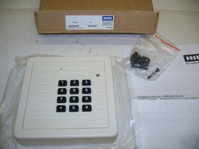 New hid proxpro proxmity reader w/ keypad model 5355 