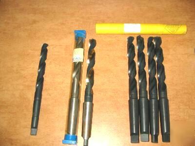 New morse 45/64TO 13/16 h s taper shank MT3DRILL (lot) 