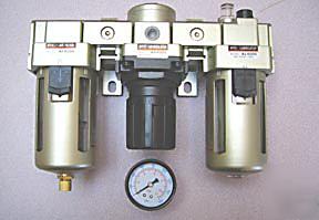 New stc air line filter-regulator-lubricator combo 3/4