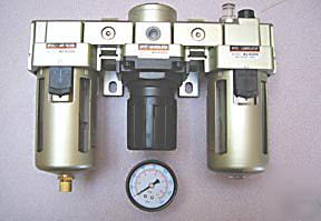 New stc air line filter-regulator-lubricator combo 3/4